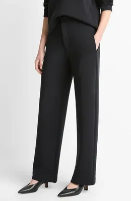 Vince Vince Stretch Cotton Blend Pants in Black — Women Winter black Pants