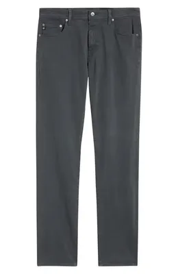 AG AG Tellis Stretch Sateen Modern Slim Pants in Grey Steel — Men Winter black Pants