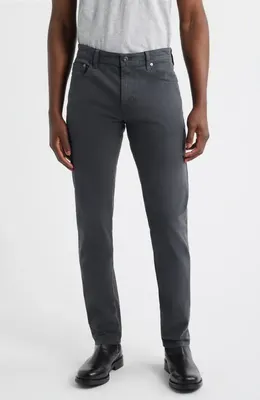 AG AG Tellis Stretch Sateen Modern Slim Pants in Grey Steel — Men Winter black Pants