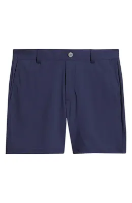 johnnie-O johnnie-O Fusionn Stretch Nylon Chino Shorts in Navy — Men Winter navy Shorts