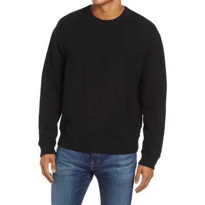 AG AG Arc Sweatshirt in True Black — Men Winter black Tops