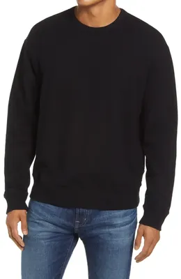 AG AG Arc Sweatshirt in True Black — Men Winter black Tops