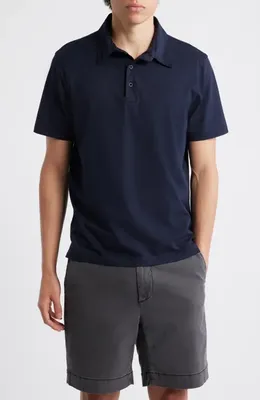 AG AG Bryce Short Sleeve Polo in Deep Navy — Men Winter black Tops