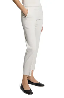 Theory Theory Treeca Pull-On Pants in White Clay - Qa4 — Women Winter white Pants