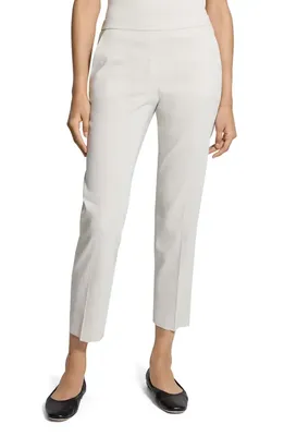 Theory Theory Treeca Pull-On Pants in White Clay - Qa4 — Women Winter white Pants