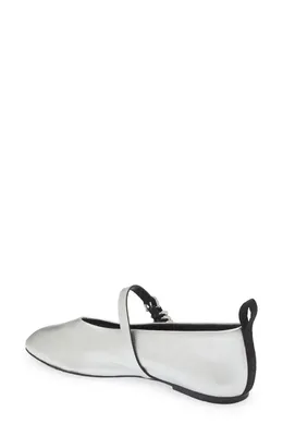 rag & bone rag & bone Spire Mary Jane Flat in Slvr — Women Winter silver Shoes
