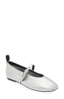 rag & bone rag & bone Spire Mary Jane Flat in Slvr — Women Winter silver Shoes