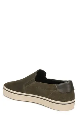 Vince Vince Salinas Suede Slip-On Sneaker in Dark Roast — Men Autumn grey Shoes