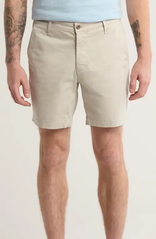 AG AG Cipher 7-Inch Chino Shorts in White Sesame — Men Autumn ivory Shorts