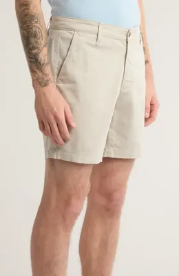 AG AG Cipher 7-Inch Chino Shorts in White Sesame — Men Autumn ivory Shorts
