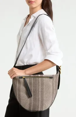 rag & bone rag & bone Medium Mercer Hobo Bag in Dark Brown — Women Winter black Accessories