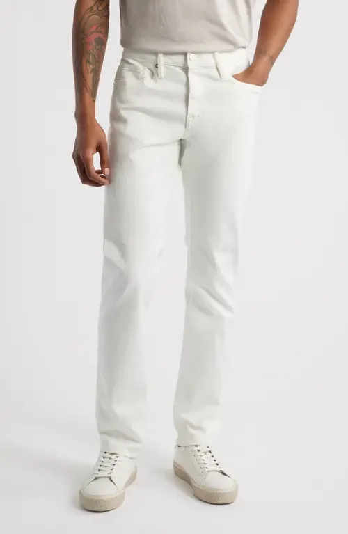 FRAME FRAME L'Homme Slim Fit Jeans in Whisper White — Men Winter white Pants