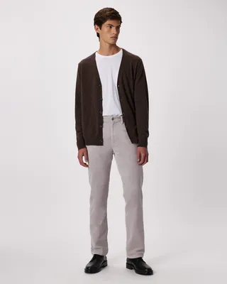 Quince Quince | Men's Organic Stretch Corduroy 5-Pocket Pants in Granite Grey — Men Summer grey Trousers & Chinos