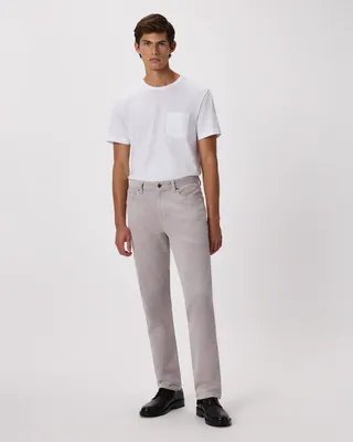 Quince Quince | Men's Organic Stretch Corduroy 5-Pocket Pants in Granite Grey — Men Summer grey Trousers & Chinos