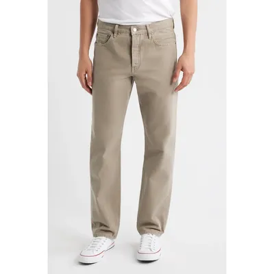 FRAME FRAME The Straight Leg Canvas Jeans in Vintage Khaki — Men Autumn khaki Pants