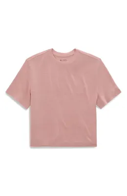 AG AG Charli Boxy Linen Blend T-Shirt in Sparkling Rose — Women Spring pink T-Shirts & Tees
