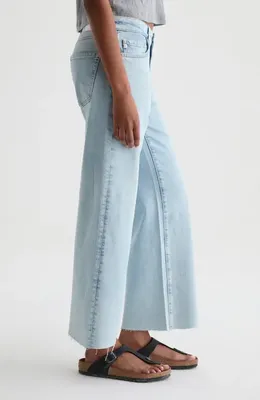 AG AG Saige Raw Hem Ankle Wide Leg Jeans in Harvest — Women Spring silver Jeans & Denim