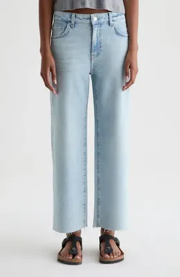 AG AG Saige Raw Hem Ankle Wide Leg Jeans in Harvest — Women Spring silver Jeans & Denim