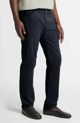 Vince Vince Dylan Lightweight Stretch Sateen Chinos in Coastal — Men Summer grey Pants