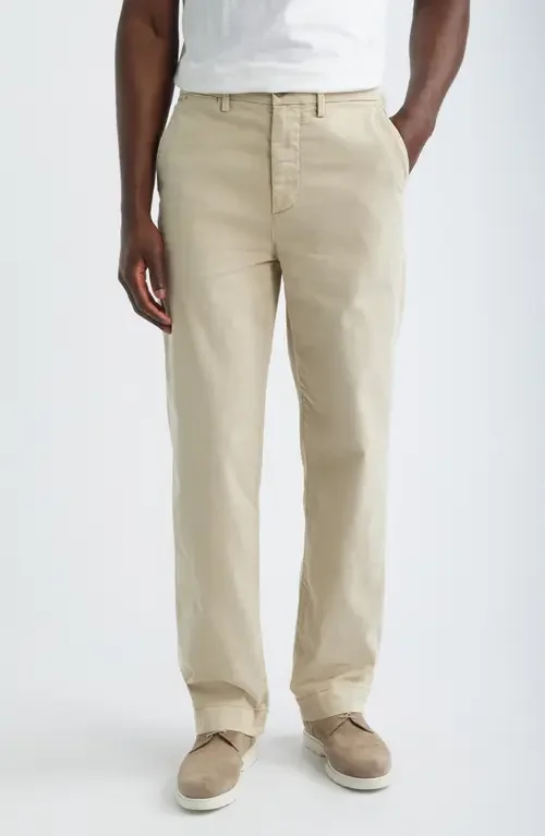 AG AG Archie Relaxed Straight Leg Stretch Sateen Pants in 5 Years Sulfur Dune Khaki — Men Autumn khaki Pants