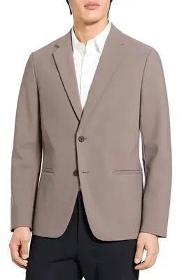 Theory Theory Clinton Precision Ponte Knit Blazer in Morel - 2My — Men Autumn grey Outerwear