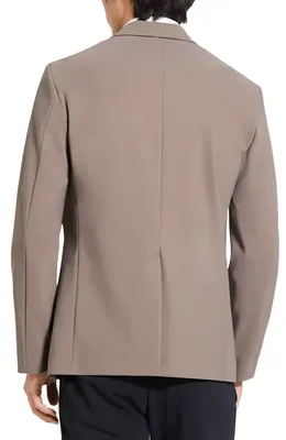 Theory Theory Clinton Precision Ponte Knit Blazer in Morel - 2My — Men Autumn grey Outerwear