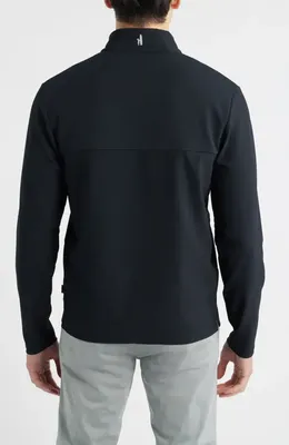 johnnie-O johnnie-O Hoppin Rib Quarter Zip in Black — Men Winter black Tops