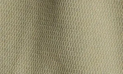 Vince Vince Short Sleeve Jacquard Cotton Knit Button-Up Shirt in Sage/Sycamore — Men Autumn khaki Button-Down Shirts
