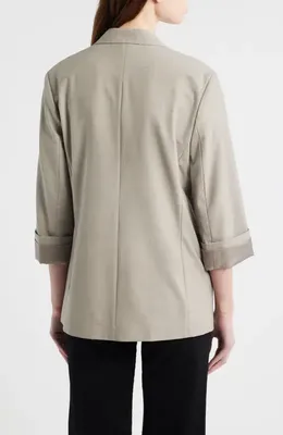 rag & bone rag & bone Jennie Wool Blend Blazer in Light Taupe — Women Autumn tan Blazers