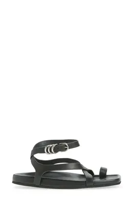 rag & bone rag & bone Rue Ankle Strap Sandal in Black — Women Winter black Shoes