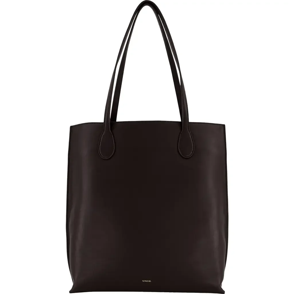 Vince Vince Athene Leather Tote in Cacao — Women Winter black Accessories