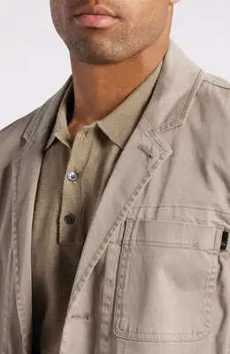 AG AG Landon Stretch Cotton Sport Coat in Sulfur Light Sterling — Men Autumn beige Outerwear
