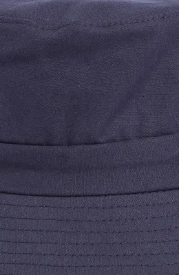 Vince Vince Adjustable Tie Cotton Canvas Bucket Hat in Coastal Blue — Women Summer navy Accessories