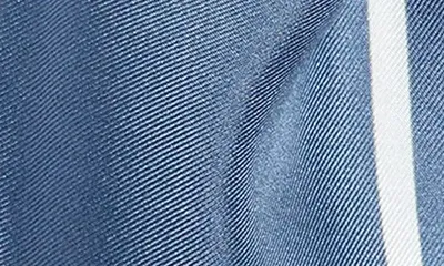 Vince Vince Stripe Silk Scarf in Azul — Women Summer grey Accessories