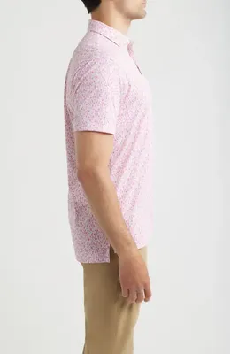 johnnie-O johnnie-O Zona Drinks PREP-FORMANCE Polo in Palm Beach — Men Spring pink Tops