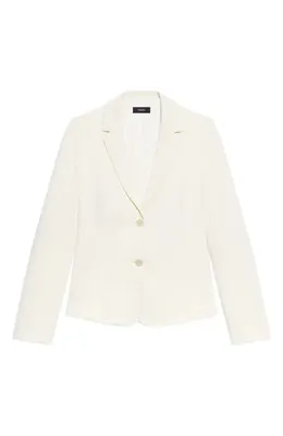 Theory Theory Admiral Crepe Blazer in Rice — Women Spring white Outerwear