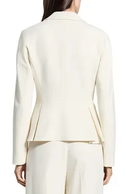 Theory Theory Admiral Crepe Blazer in Rice — Women Spring white Outerwear