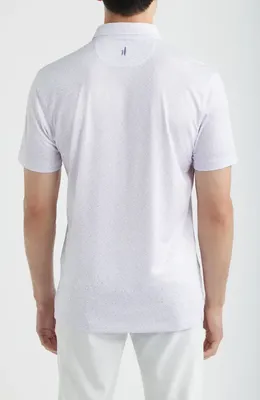 johnnie-O johnnie-O Pip Floral Performance Jersey Polo in Viola — Men Winter white Tops
