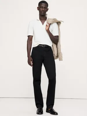 Unknown Slim Traveler Pant in Black — Men Winter black Pants