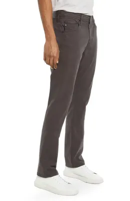 AG AG Everett Stretch Sateen Slim Straight Pants in Shadow Hawk — Men Autumn brown Trousers & Chinos