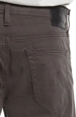 AG AG Everett Stretch Sateen Slim Straight Pants in Shadow Hawk — Men Autumn brown Trousers & Chinos