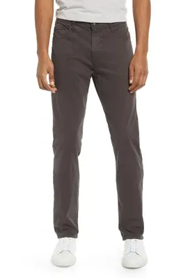 AG AG Everett Stretch Sateen Slim Straight Pants in Shadow Hawk — Men Autumn brown Trousers & Chinos