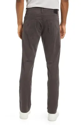 AG AG Everett Stretch Sateen Slim Straight Pants in Shadow Hawk — Men Autumn brown Trousers & Chinos