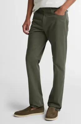 Vince Vince Dylan Lightweight Stretch Sateen Chinos in Sycamore — Men Autumn grey Pants