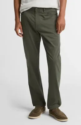 Vince Vince Dylan Lightweight Stretch Sateen Chinos in Sycamore — Men Autumn grey Pants