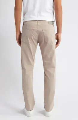 AG AG Everett Stretch Sateen Slim Straight Pants in Sparrow Brown — Men Autumn beige Pants