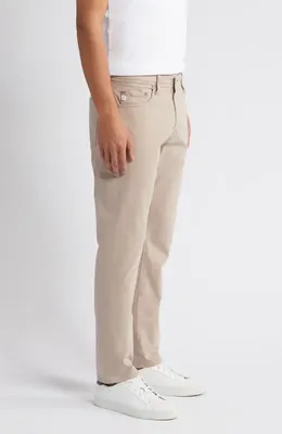 AG AG Everett Stretch Sateen Slim Straight Pants in Sparrow Brown — Men Autumn beige Pants