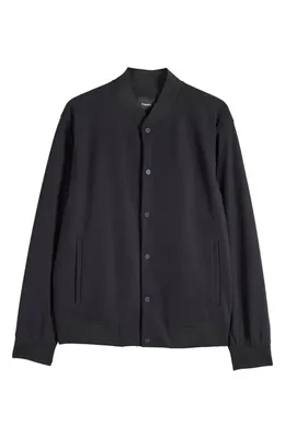 Theory Theory Murphy Precision Bomber Jacket in Black - 001 — Men Winter black Outerwear