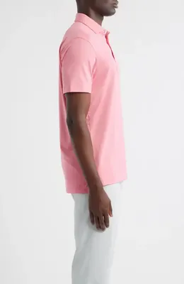 johnnie-O johnnie-O Birdie Classic Fit Performance Polo in Azalea — Men Spring pink Tops