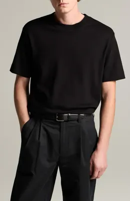 Vince Vince Peached Jersey T-Shirt in Black — Men Winter black Tops
